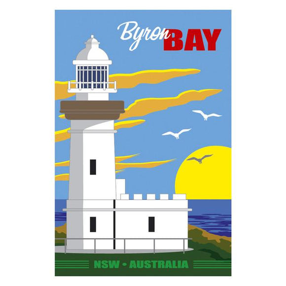 GALLERY MAGNET BYRON BAY retro lighthouse