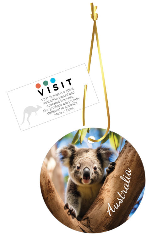 Ceramic Hanging Ornament Koala in Tree