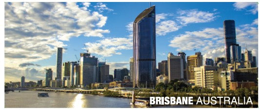 GALLERY PANORAMIC MAGNET Brisbane Skyline in Daylight