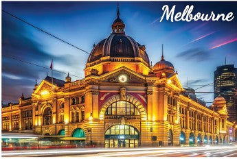 GALLERY MAGNET Melbourne Flinders Station Night Lights