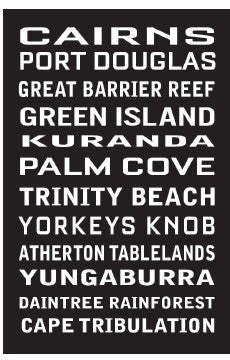 GALLERY MAGNET CAIRNS place names