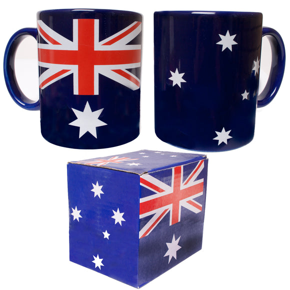 COLONIAL BOXED MUG AUSTRALIAN FLAG BLUE