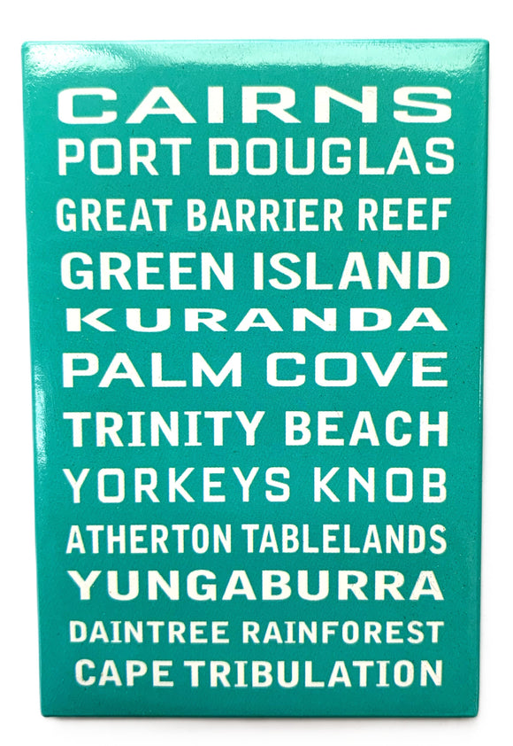 GALLERY MAGNET Cairns Place Names Aqua