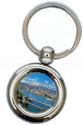 KEYRING WITH CREST Launceston Town View