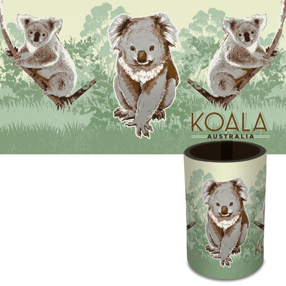 CAN COOLER VINTAGE KOALA AUST 3 koalas