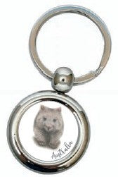 KEYRING WITH CREST Wombat KAREN BUCHAN