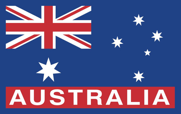 IRON ON WOVEN BADGE AUSTRALIAN FLAG (OS)