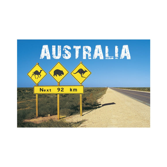 GALLERY MAGNET AUSTRALIA road sign