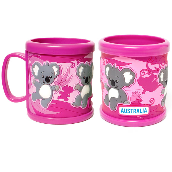 PVC 3D MUG KOALA PINK AUSTRALIA