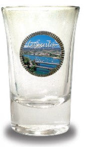 SHOT GLS CLEAR 18MM CREST Launceston Town View