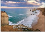 POSTCARD Great Ocean Road Sunset cloudy day