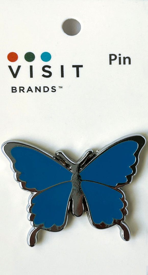 PIN CHROME ULYSSES BUTTERFLY