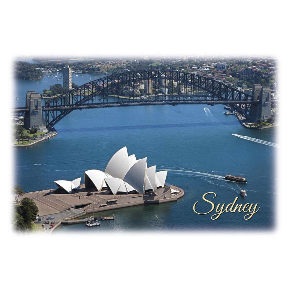 Sydney Opera House And Sydney Harbour Bridge In A Beautiful Summer Day Australia Beautiful Aerial View Of The Sydney Opera House By The Bay In Australia Panoramic View Ai Generated Free Photo