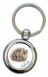 KEYRING WITH CREST Ringtail Possum 
KAREN BUCHAN