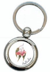 KEYRING WITH CREST Eucalyptus Silver Princess KAREN BUCHAN