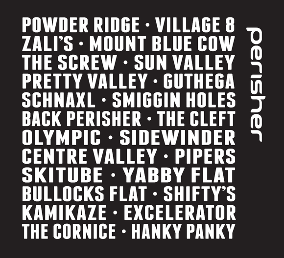 COASTER NON SLIP 2 SET PERISHER place names