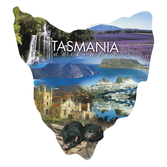 MAGNET SHAPED TASMANIA montage