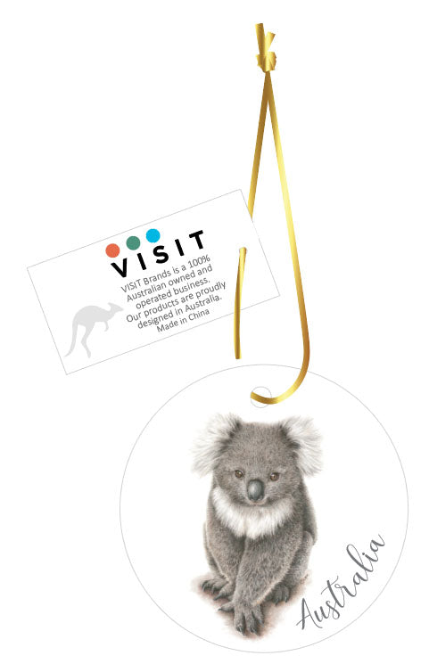 Ceramic Hanging Ornament Koala Karen Buchan