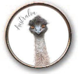 PIN 18MM Emu 
KAREN BUCHAN