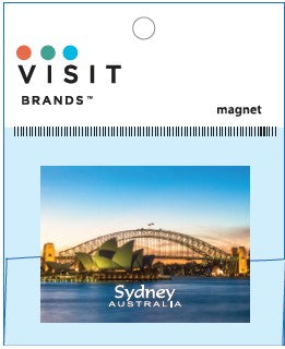 MAGNET WOODEN Sydney Opera House and Bridge Dawn Night