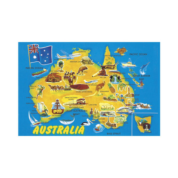 GALLERY MAGNET AUSTRALIA illustrated map