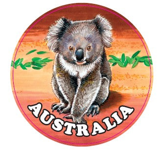 KEYRING WITH CREST AUSTRALIA KOALA