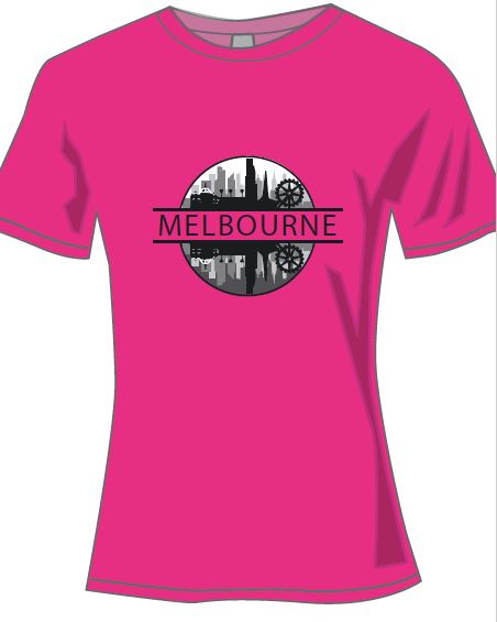 LADIES T/S MELB REFLECTION HP 12
