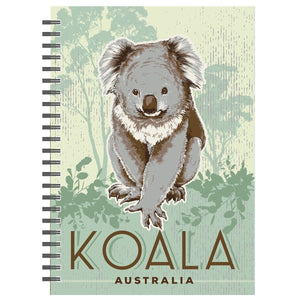 SPIRAL NOTEBOOK KOALA vintage