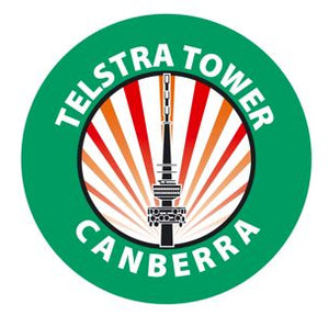 PIN 18MM TELSTRA TOWER CANBERRA ILLUSTRATED