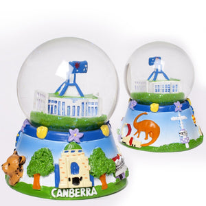 POLYRESIN 65MM 3D GLOBE CANBERRA SIGHTS AND ICONS