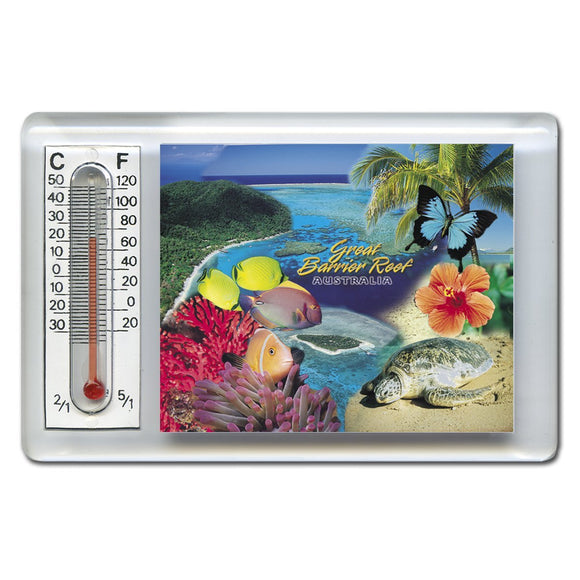 THERMOMETER MAGNET GREAT BARRIER REEF montage NFR