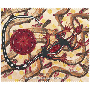 LENS CLOTH GOANNA AND THE KING BROWN by RONNIE POTTER, TOBWABBA