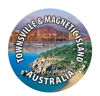 KEYRING WITH CREST TOWNSVILLE & MAGNETIC ISLAND