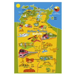 GALLERY MAGNET NT illustrated map