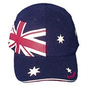 CAP BRUSHED LIGHT COTTON TWILL AUSTRALIA FLAG