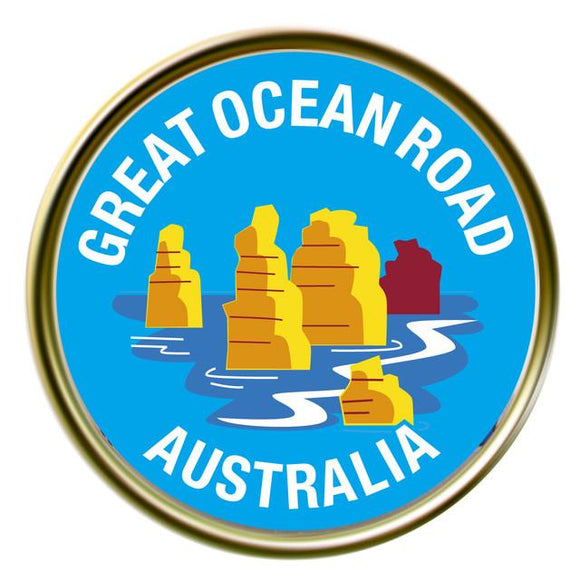 PIN 18MM GREAT OCEAN ROAD ICON
