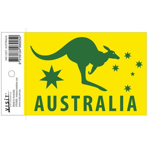 STICKER digital AUSTRALIA GREEN & GOLD ROO 80 X 140mm