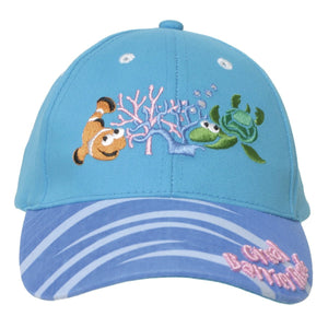 CAP KIDS COT TWILL GREAT BARRIER REEF TURTLE AND CLOWN FISH JADE