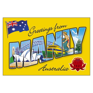 GALLERY MAGNET MANLY greetings from